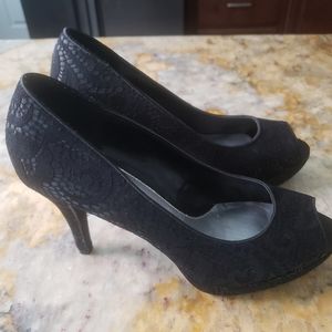 Dressbarn Women's Black High Heel Shoes, Size 7, Originally $50.00